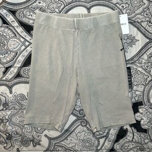 brand new | forever 21 biker shorts | gray biker shorts | textured/ribbed |